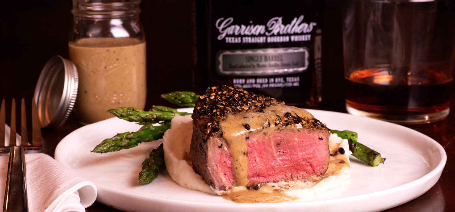 Bourbon Fillet Au Poivre - Garrison Brothers Distillery