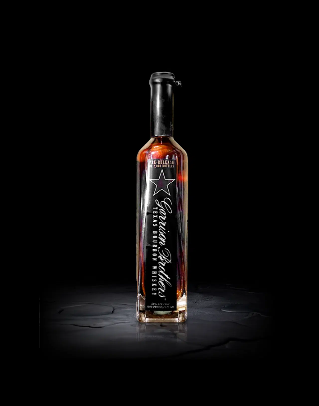 Garrison Brothers Young Gun bottle, the distillery’s first Texas bourbon from 2010