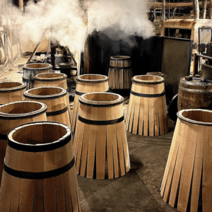 Barrels at cooperage