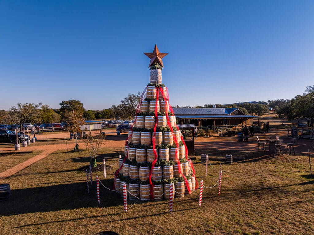 Barrel Tree at Garrison Brothers Distillery