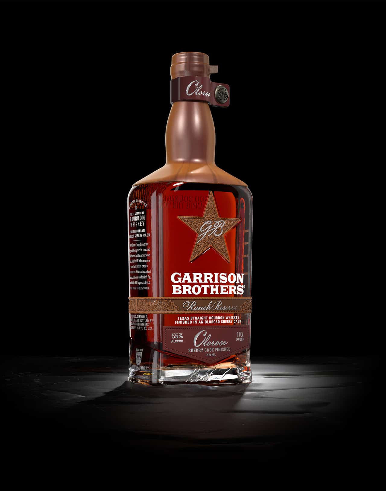 Garrison Brothers Texas Straight Bourbon Whiskey Finished in Oloroso Sherry Cask