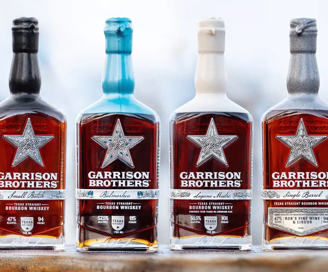 Garrison Brothers Texas bourbon bottles